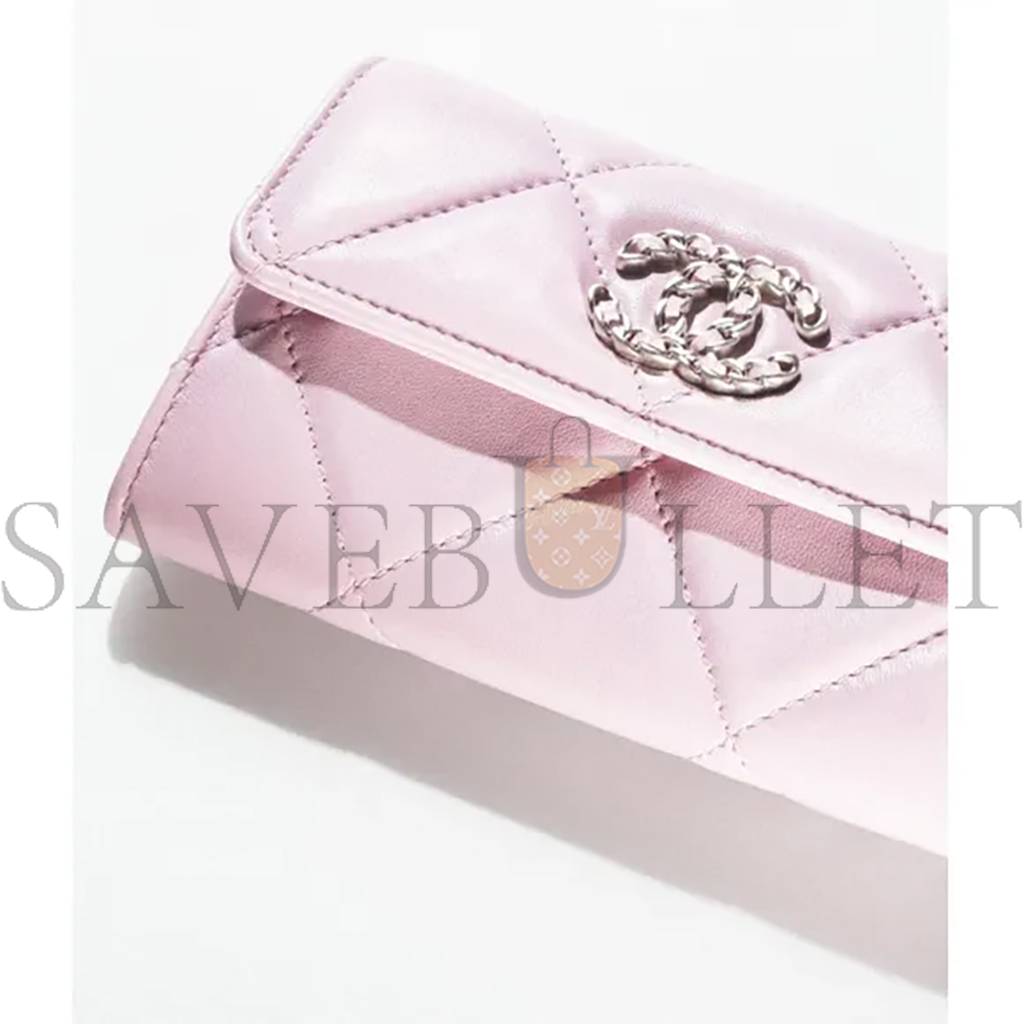 Ch*el Ch*el 19 flap wallet ap2700 b07327 nh622 (15*10.5*3.5cm)